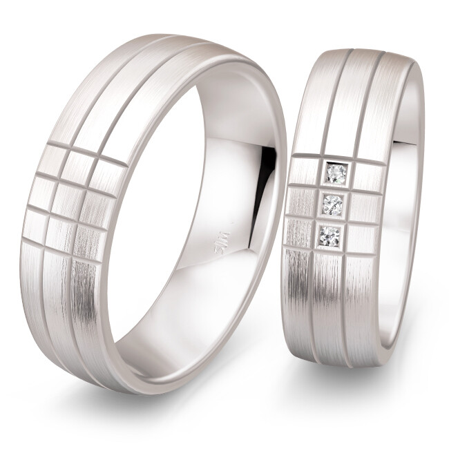 Trauringe Weißgold Saint Maurice 49/82002 & 49/82003