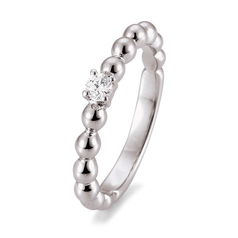 Breuning Kugelring Platin Brillant 41/05974 0.100 ct.