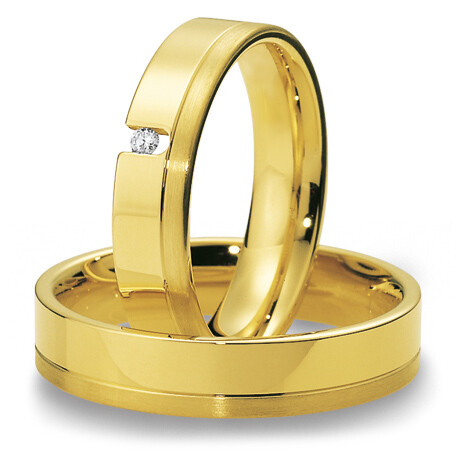 Breuning Trauringe Gelbgold Brillat 48/04013 & 48/01014