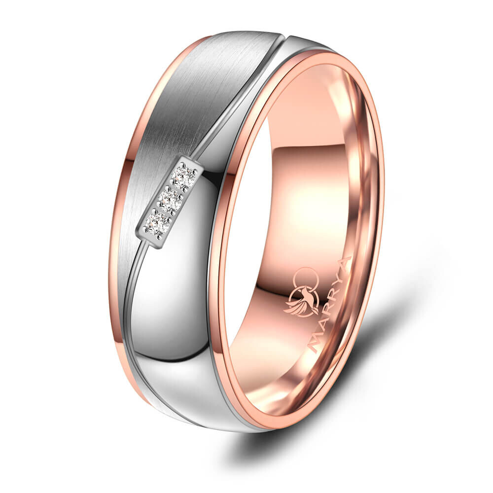 Damenring Titan Rosé plattiert Marrya TI-25