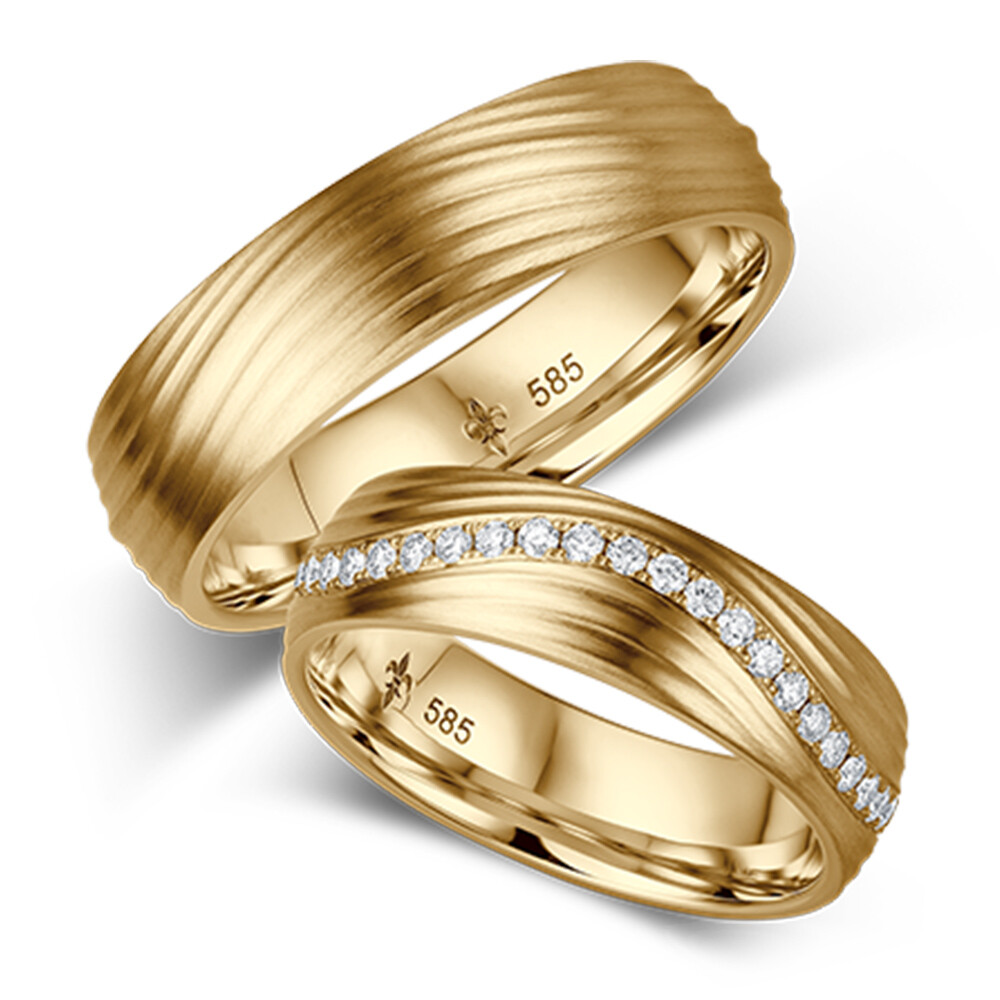 Giloy Trauringe Gelbgold Modell 04 Angéline