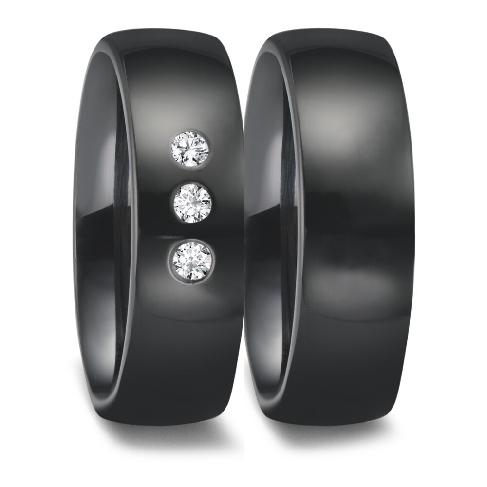 Eheringe aus Zirkonium poliert Brillant Titanfactory 52672