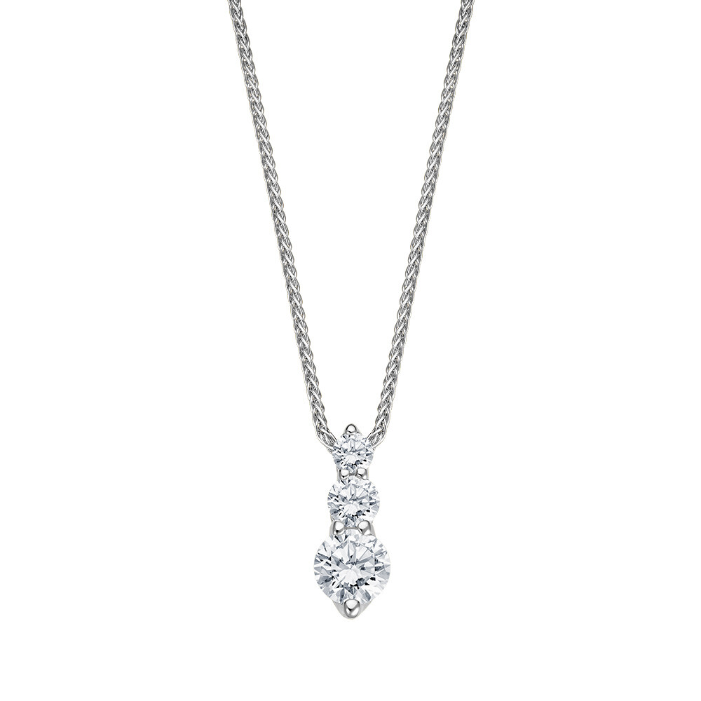 Kette & Anhänger Giulia Weißgold 585 Brillant bella luce EH5397