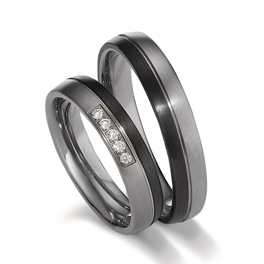 Trauringe Carbon Titan Brillant TitanFactory 52690