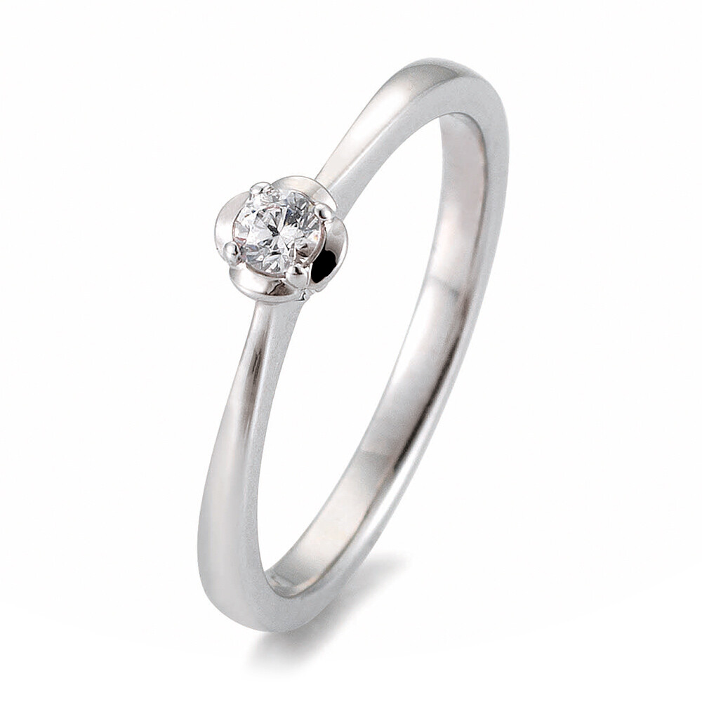 Verlobungsring Rose BR106-9 Platin Brillant