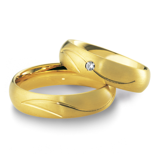 Trauringe Gelbgold Inspiration Breuning 48/04117 & 48/04118