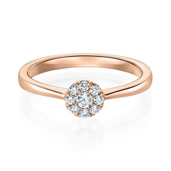 Verlobungsring Solitär Illusion Rotgold Rubin RU-1593