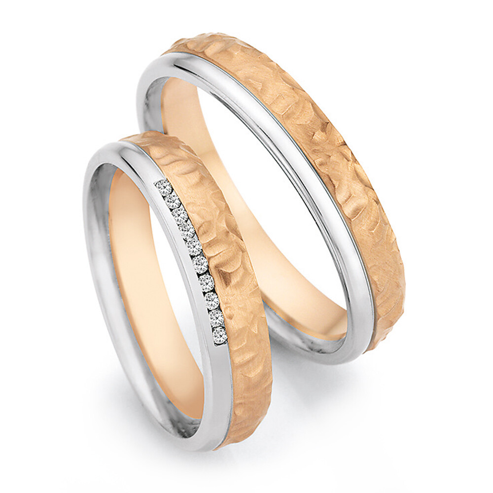 Eheringe Platin Roségold Honeymoon Ruesch 66/67050 & 66/67060