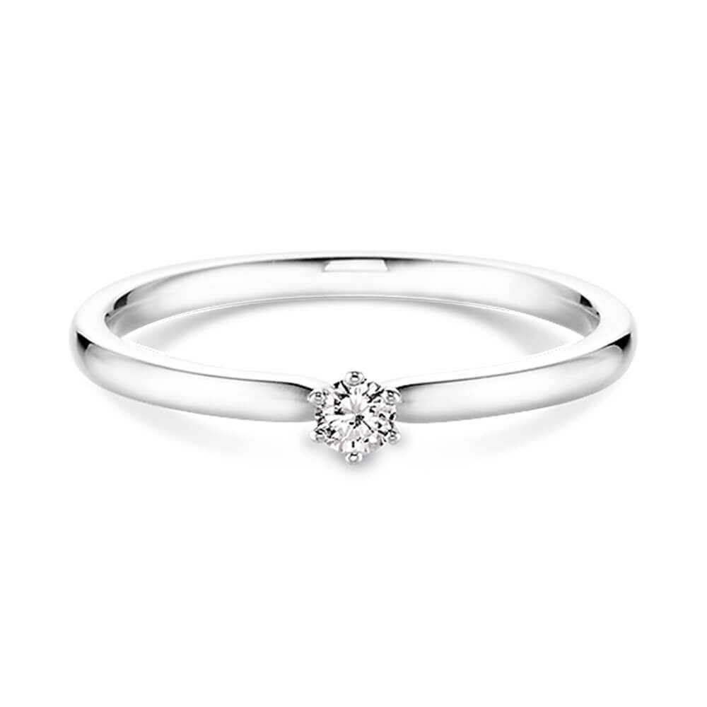Verlobungsring Platin mit Diamant Dettinger 26932