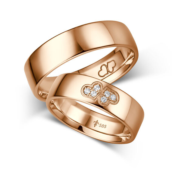 Giloy Trauringe TR-0-00055 & TR-1-00055 Fabienne Rotgold