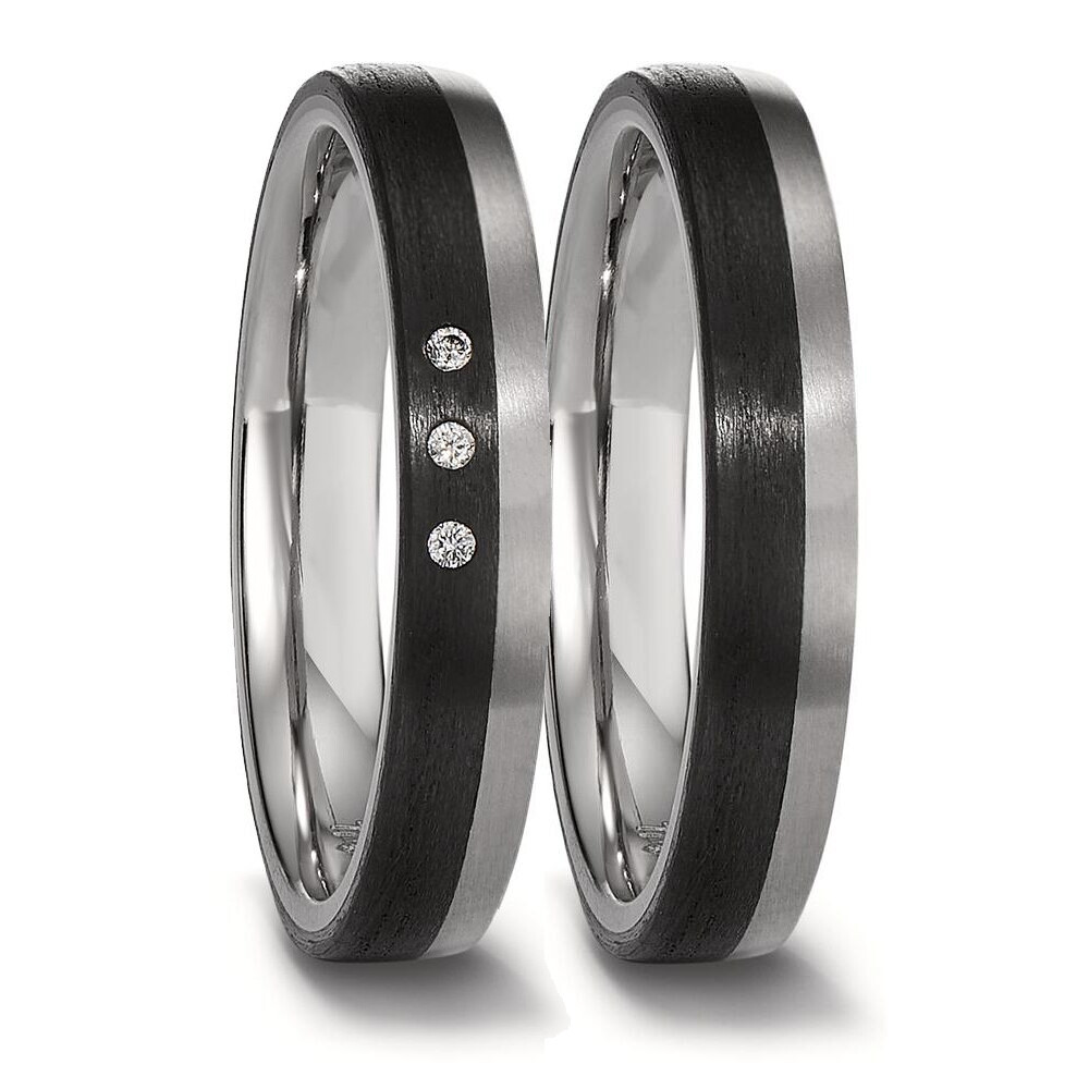 Trauringe Carbon Titan Brillant TitanFactory 52689