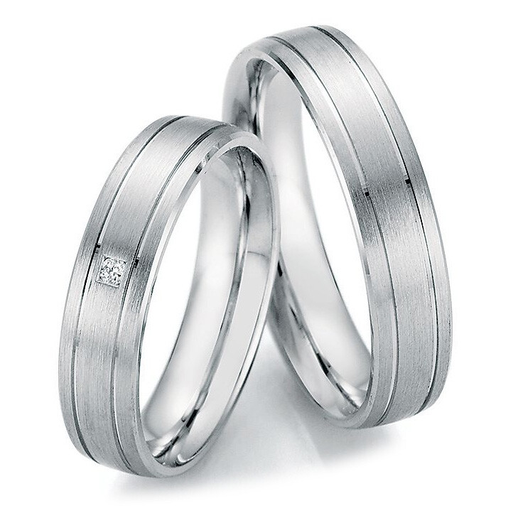 Trauringe Partnerringe Silber 925 Ruesch 55/20010 & 55/20020 Eheringe