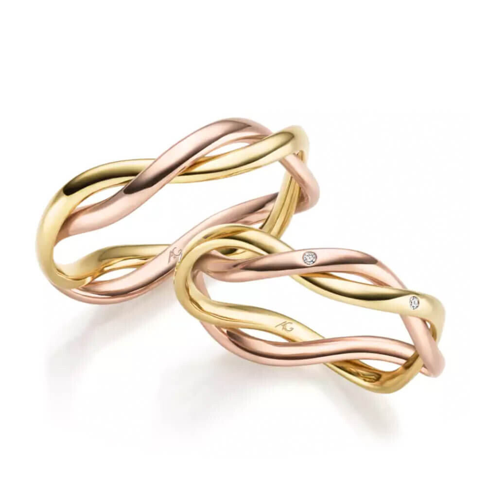 Eheringe mehrfarbig Gold Brillant Gerstner 31576