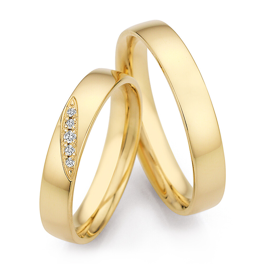 Trauringe Gelbgold Honeymoon Brillant Ruesch 66/70090