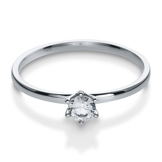 Antragsring Silber mit Zirkonia Breuning 41/05286