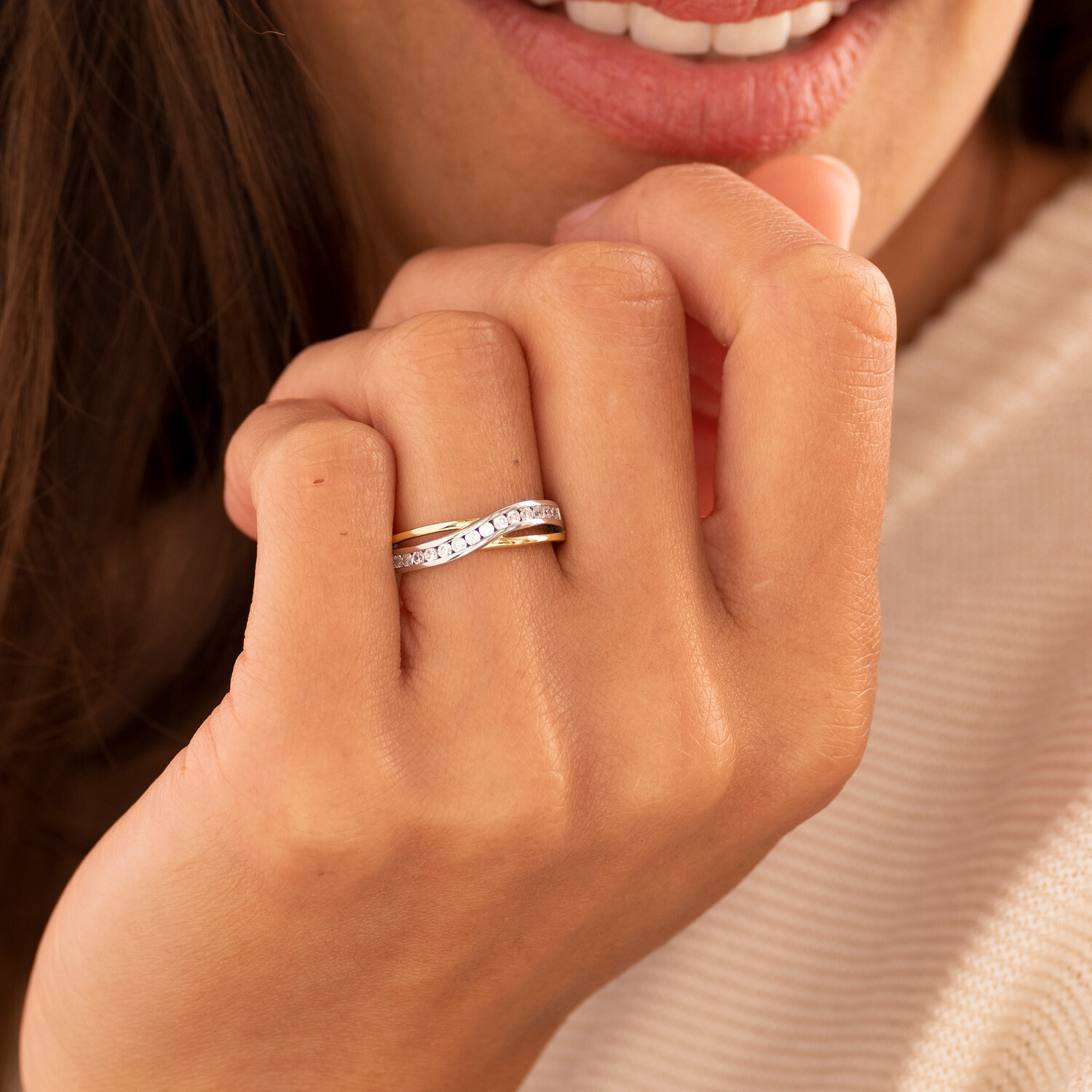 Ring Silber 925 vergoldet Signature Style Gisser R101Y