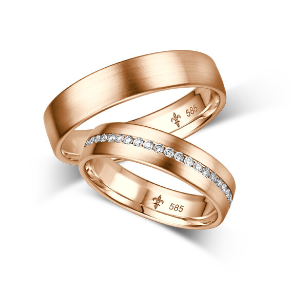 Giloy Trauringe TR-0-00049 & TR-1-00049 Priscille Rotgold