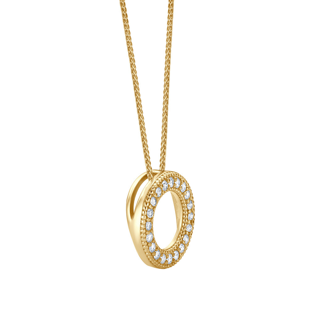bellaluce Halskette mit Anhänger Memoria Gelbgold Brillant 0.200 ct.