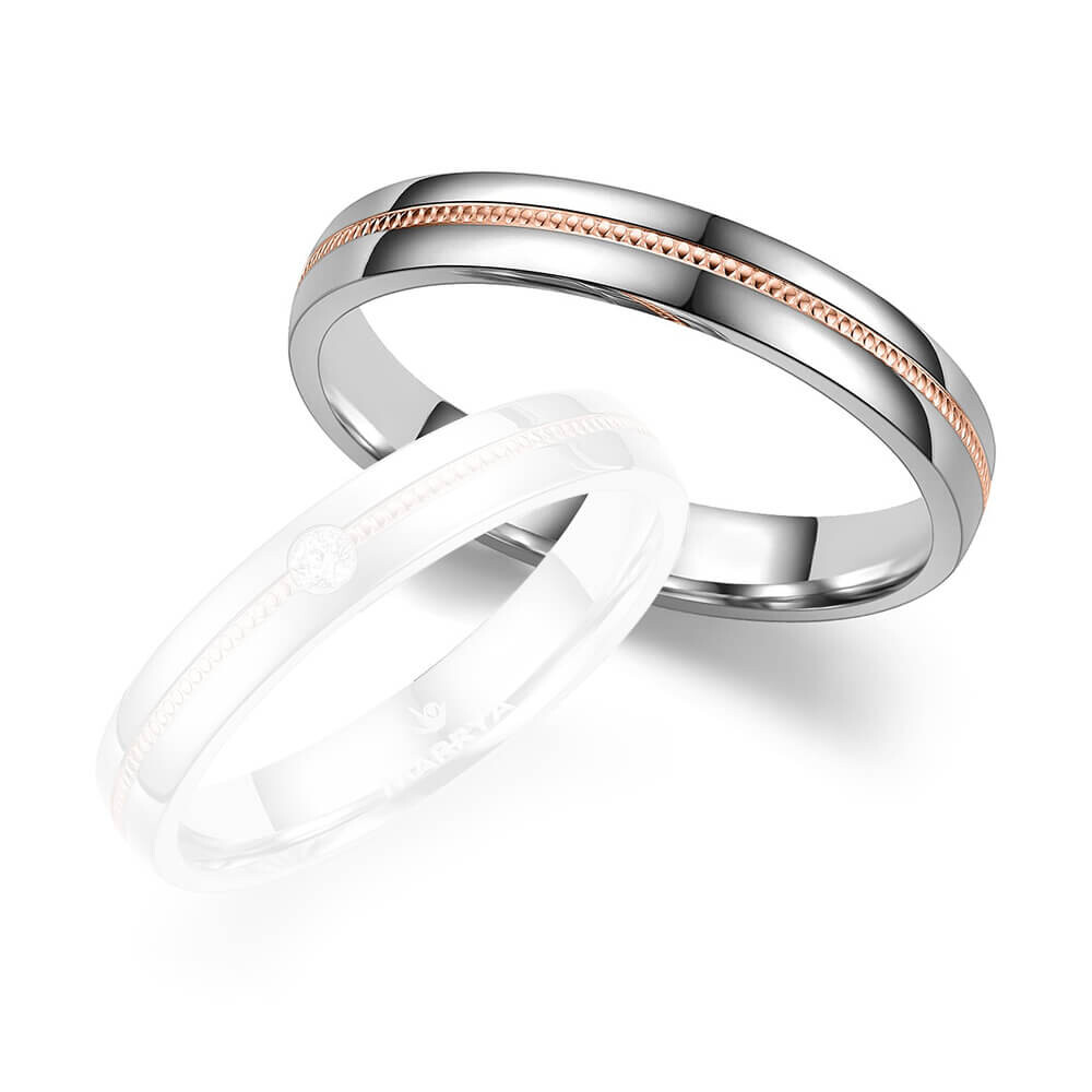 Trauringe Partnerringe Silber & Gold Marrya SG-A-06