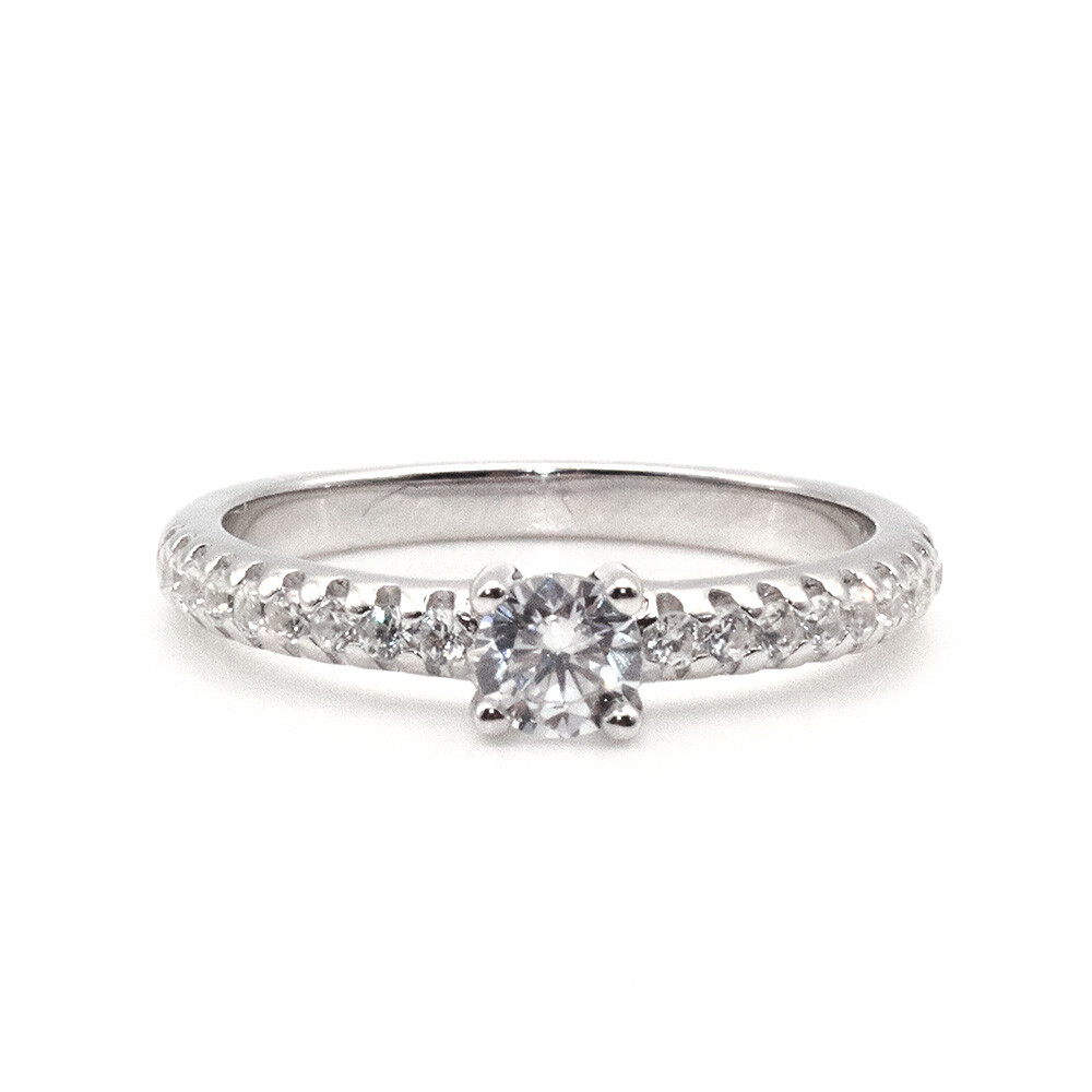 Antragsring Solitär Silber 925 rhodiniert RZ00014