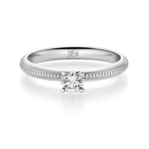 Diamantring Graugold dunkel 375 Brillant 0,250 ct, tw,si Brillant Rubin RU-1714-6