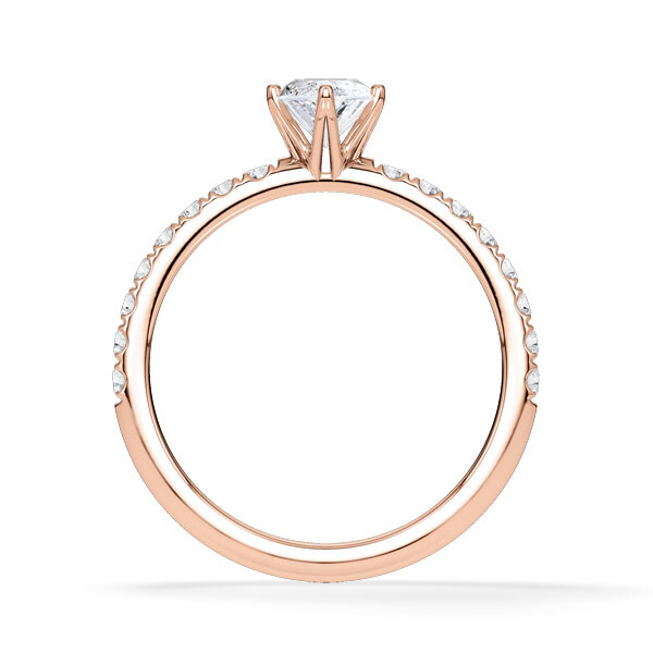 Hollywood Ring Marquise Diamant Rotgold Rubin 1882