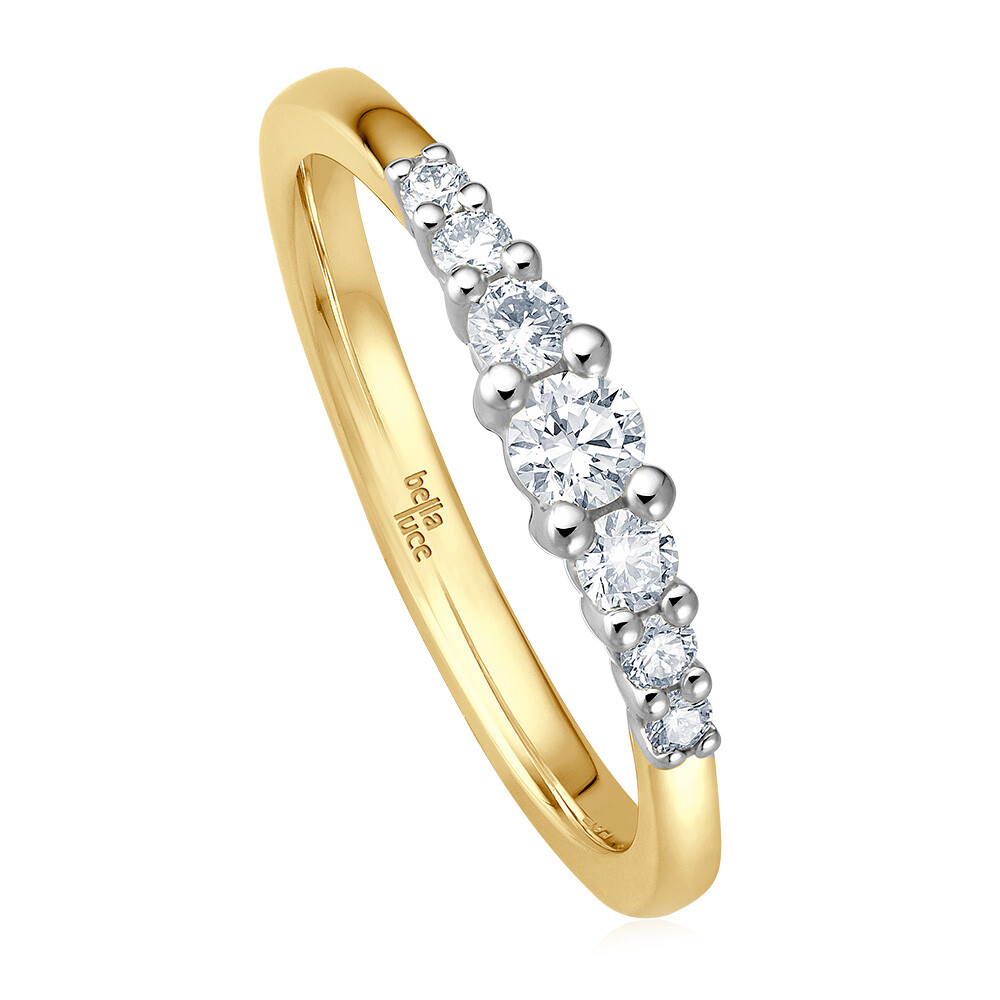 Diamantring Giulia Gelbgold 7 Brillanten bella luce EH004894