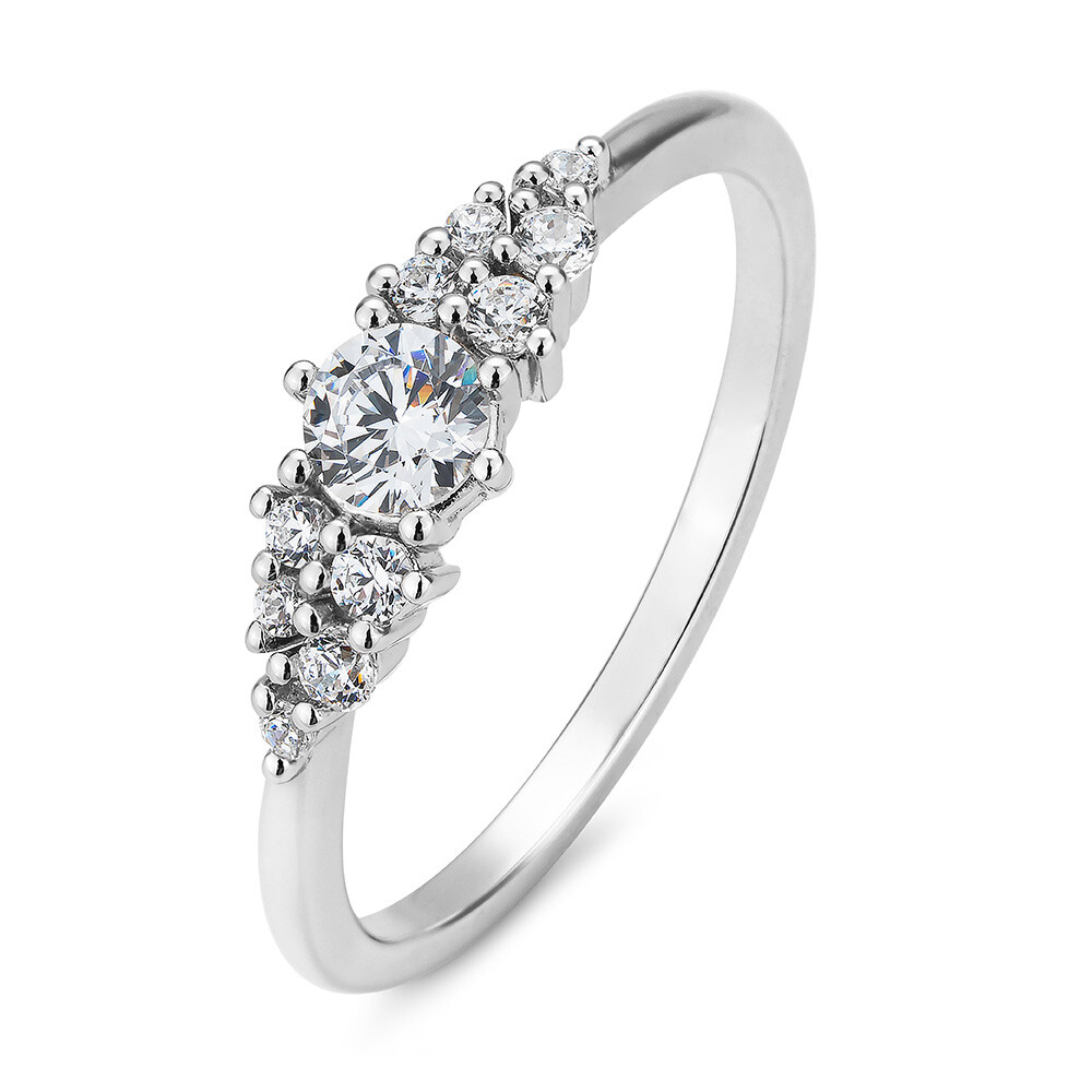 Diamantring Brillant Weißgold Lab-Grown Breuning 41/06458