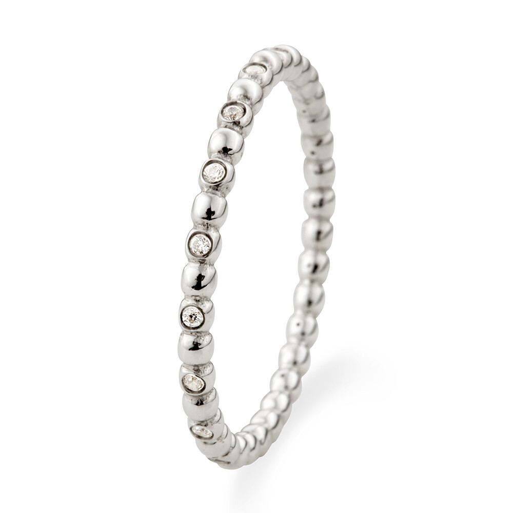 Kühnel Kugelring Weißgold Zirkonia 503761