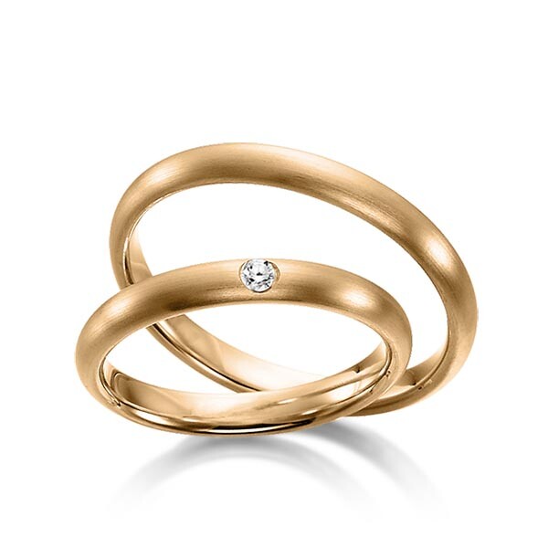 Sickinger Trauringe Roségold Brillant SC-1112-4