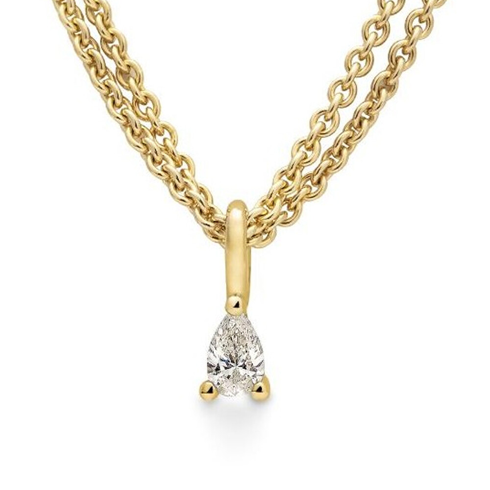 Anhänger Gelbgold Diamant Tropfen Breuning 31-04780