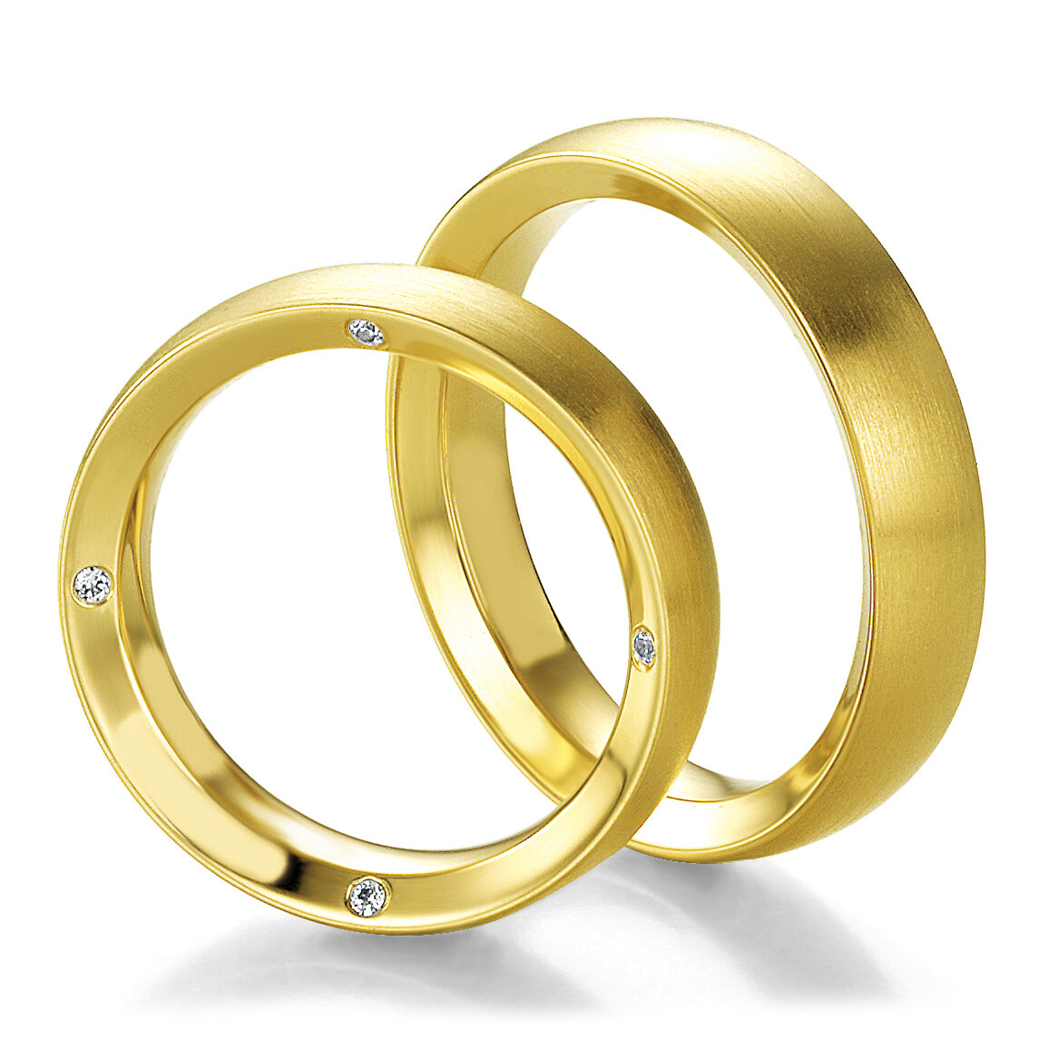 Breuning Trauringe Gelbgold 48/05225 & 48/05226 Eheringe