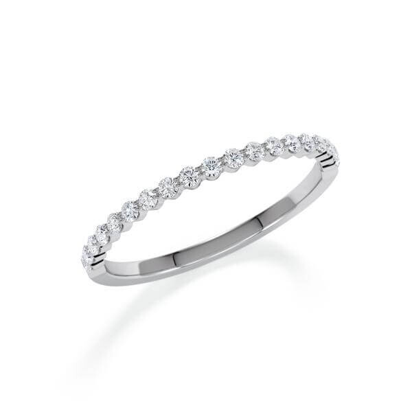 Memoire-Ring Graugold 585 Diamant zus. 0,170 ct. w, si Rubin RU-1798