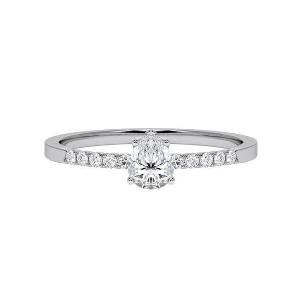 Verlobungsring Graugold Platin RU-1790