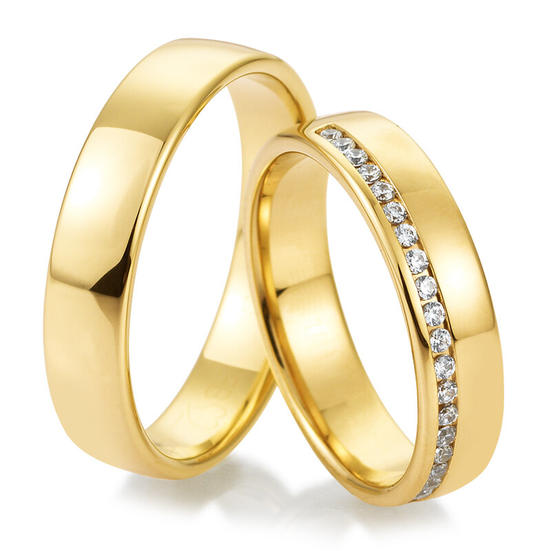 Breuning Trauringe Lounge Gelbgold 48/05181 & 48/05182