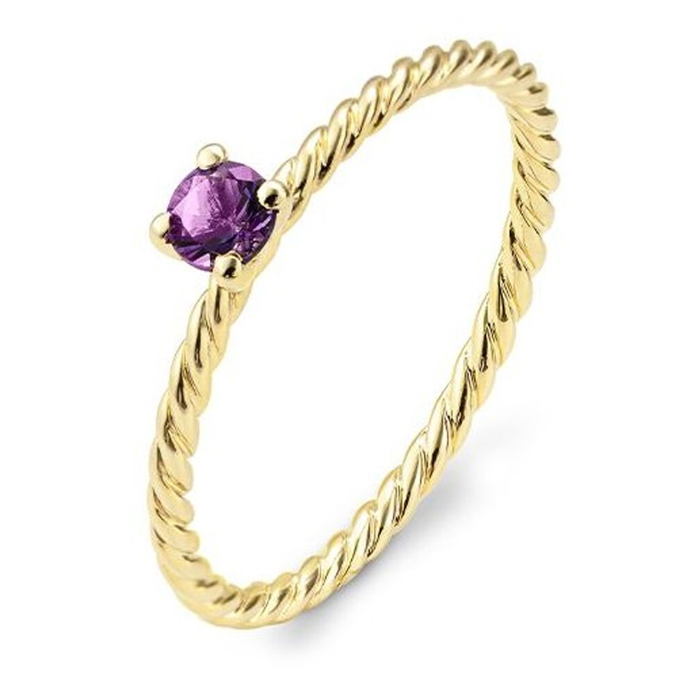 Kordelring Gelbgold Amethyst Breuning 42-06067