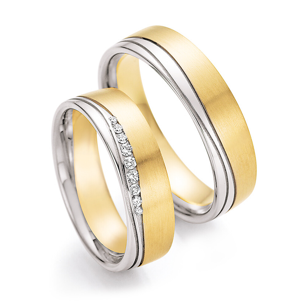 Trauringe Bicolor Honeymoon Ruesch 66/45090 & 66/45100