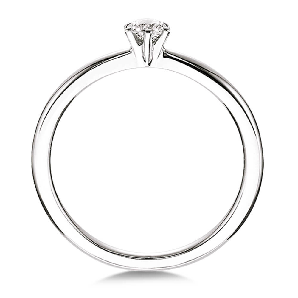 Verlobungsring Platin 950 mit Brillant 0,1 ct Solitär – Dettinger 26932