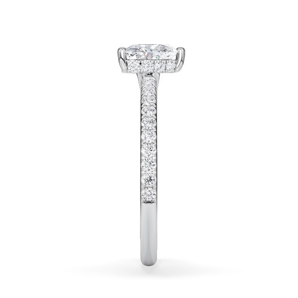Ring Hidden Halo Platin Rubin 1900