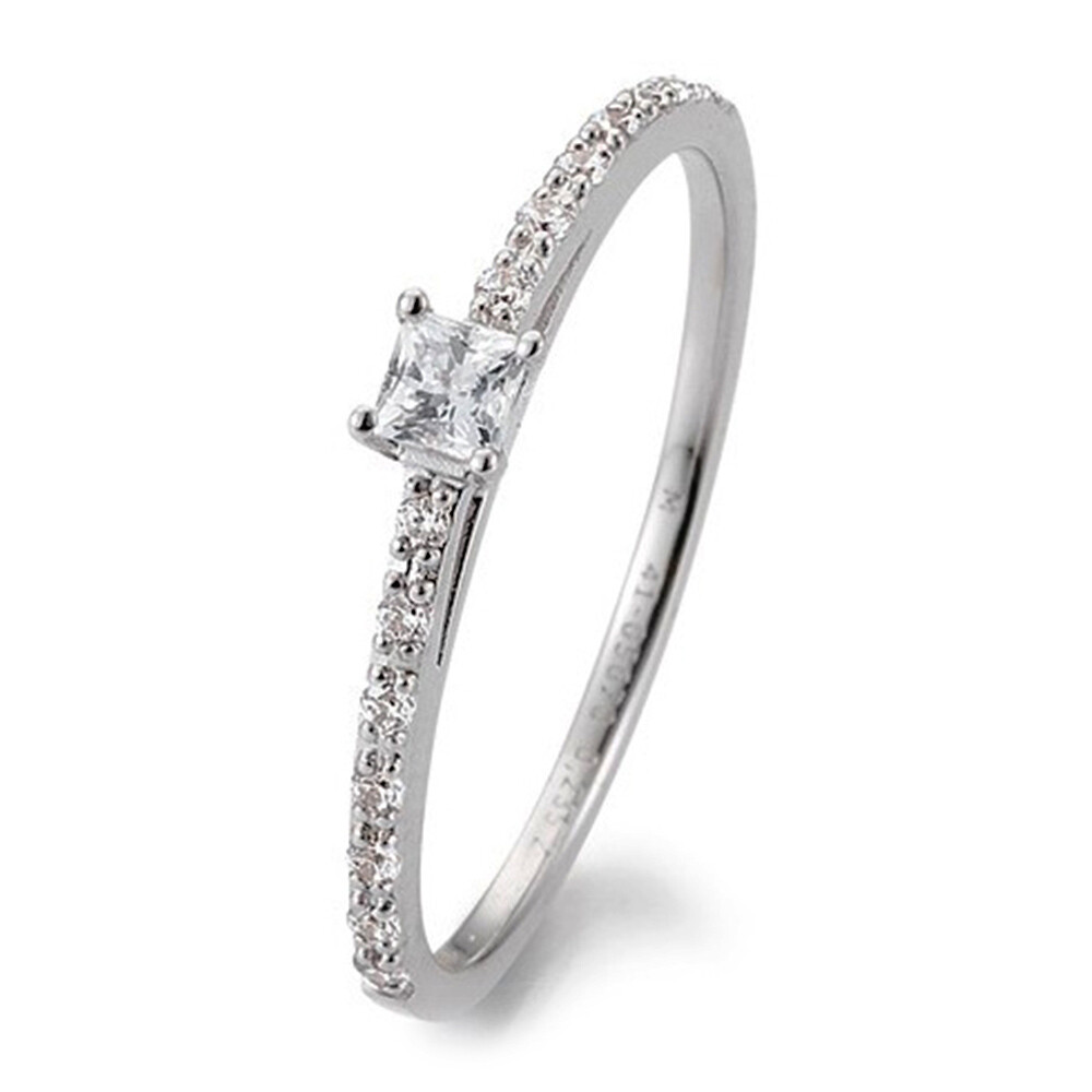 Breuning Verlobungsring Platin 600 Princess 41/05670