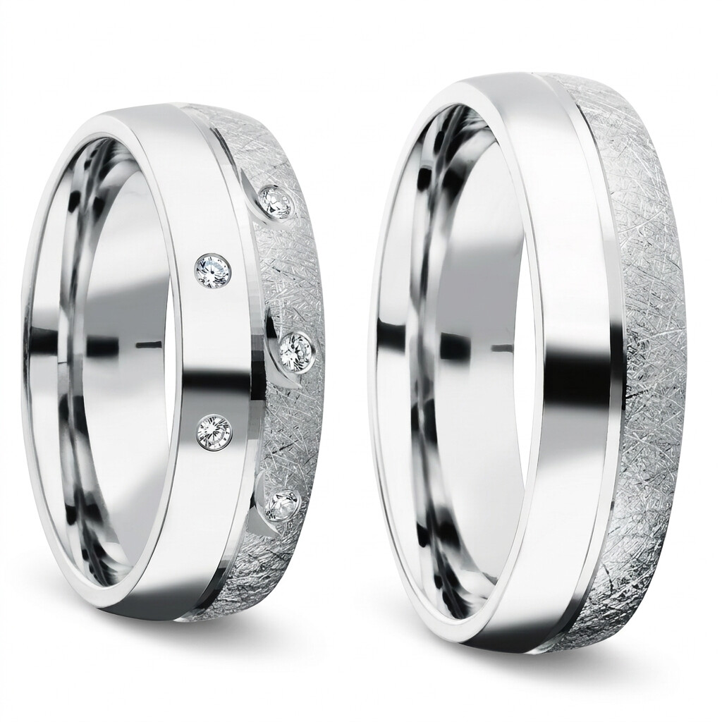 Freundschaftsringe Silber 925 Zirkonia Bedra 90053