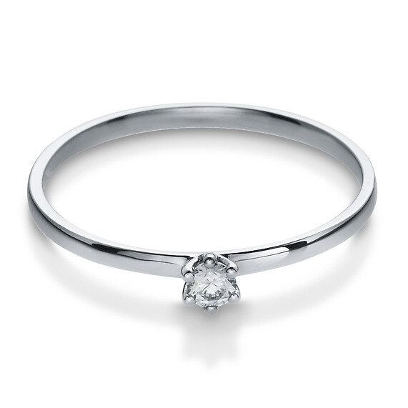 Antragsring Silber mit Zirkonia Breuning 41/05284