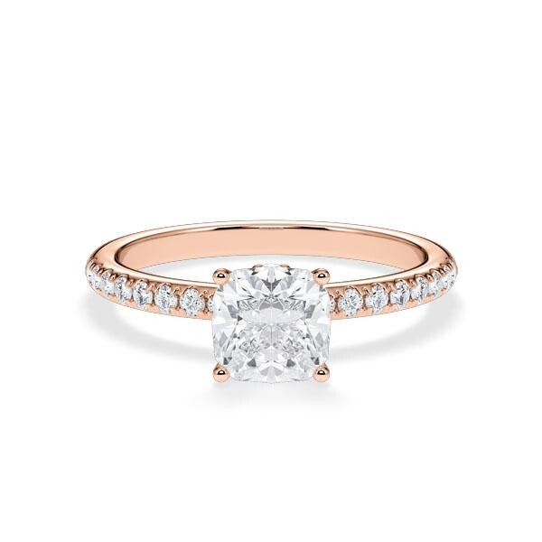 Verlobungsring Veiled Halo Cushion Rotgold Rubin RU-1889