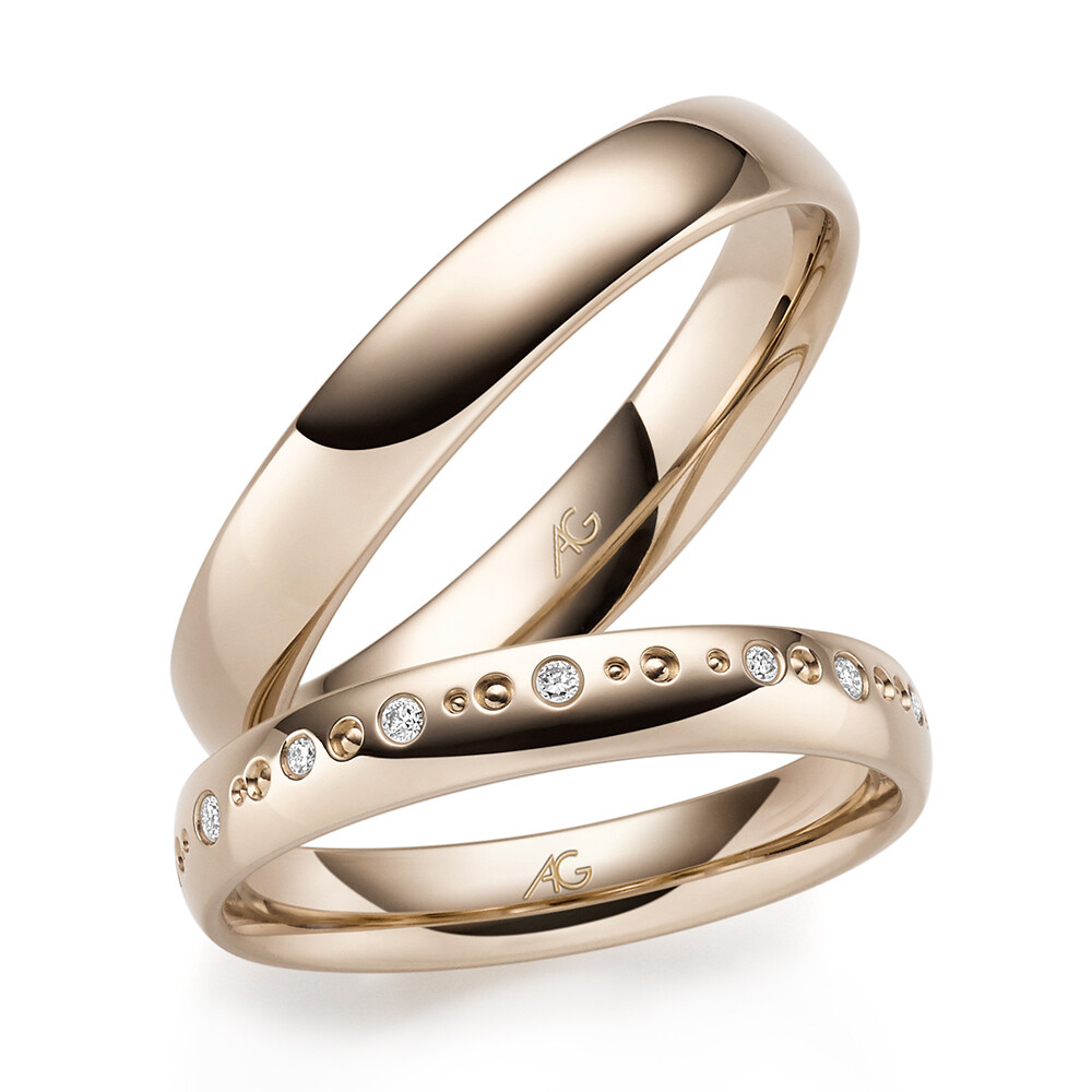 Gerstner Trauringe Haselnussgold 4/31284/3.5 & 31284/4