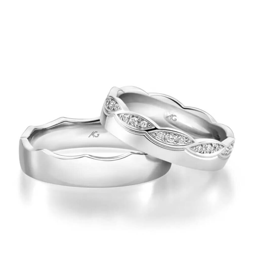 Trauringe Weißgold August Gerstner 31571