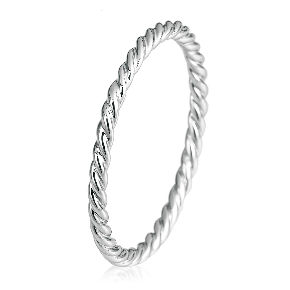 Breuning zarter Kordelring 44/01601 Weißgold