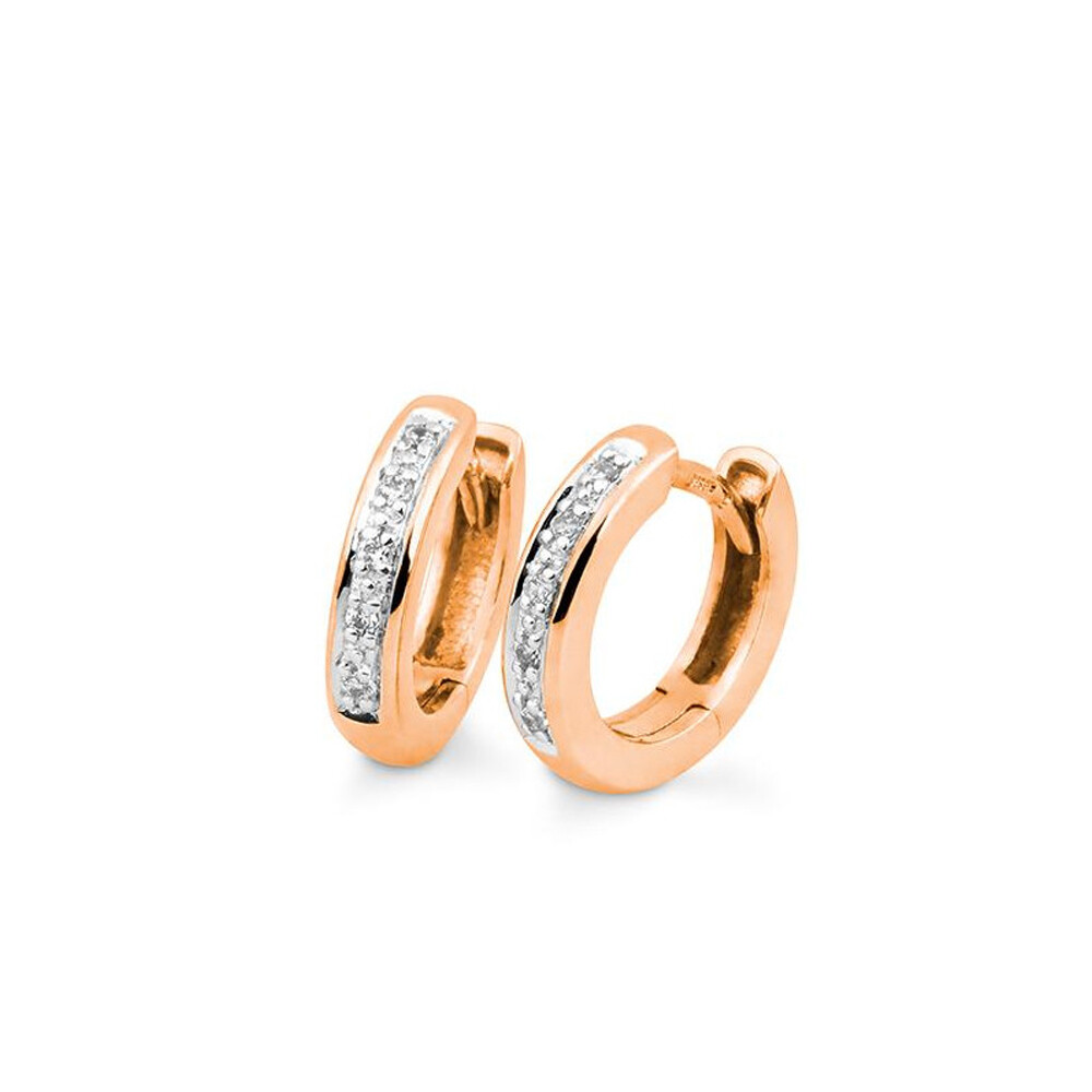 Creolen aus Rotgold Brillant Breuning 06-04643