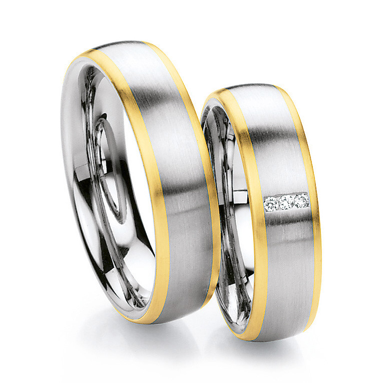 Collection Ruesch Trauringe Gelbgold & Weißgold - 88/01310 & 88/01320