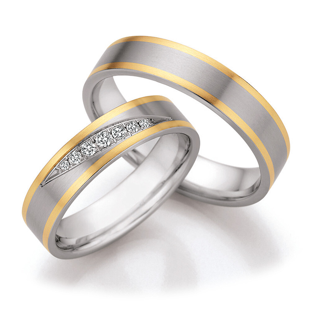 Eheringe Steel Gold Collection Ruesch 88/25170