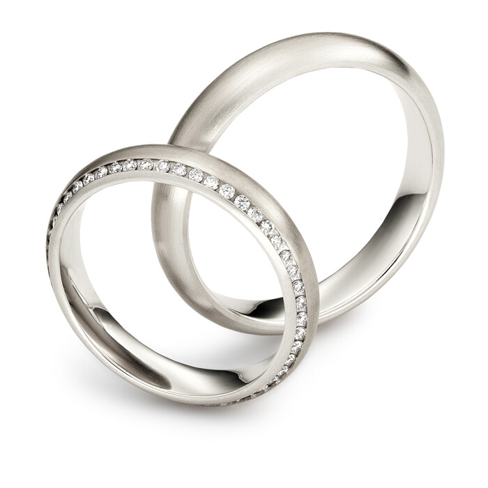 Max Kemper Trauringe Weißgold Brillant 30221